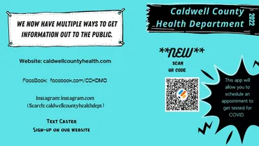 Caldwell County Health Department social presence flyer template