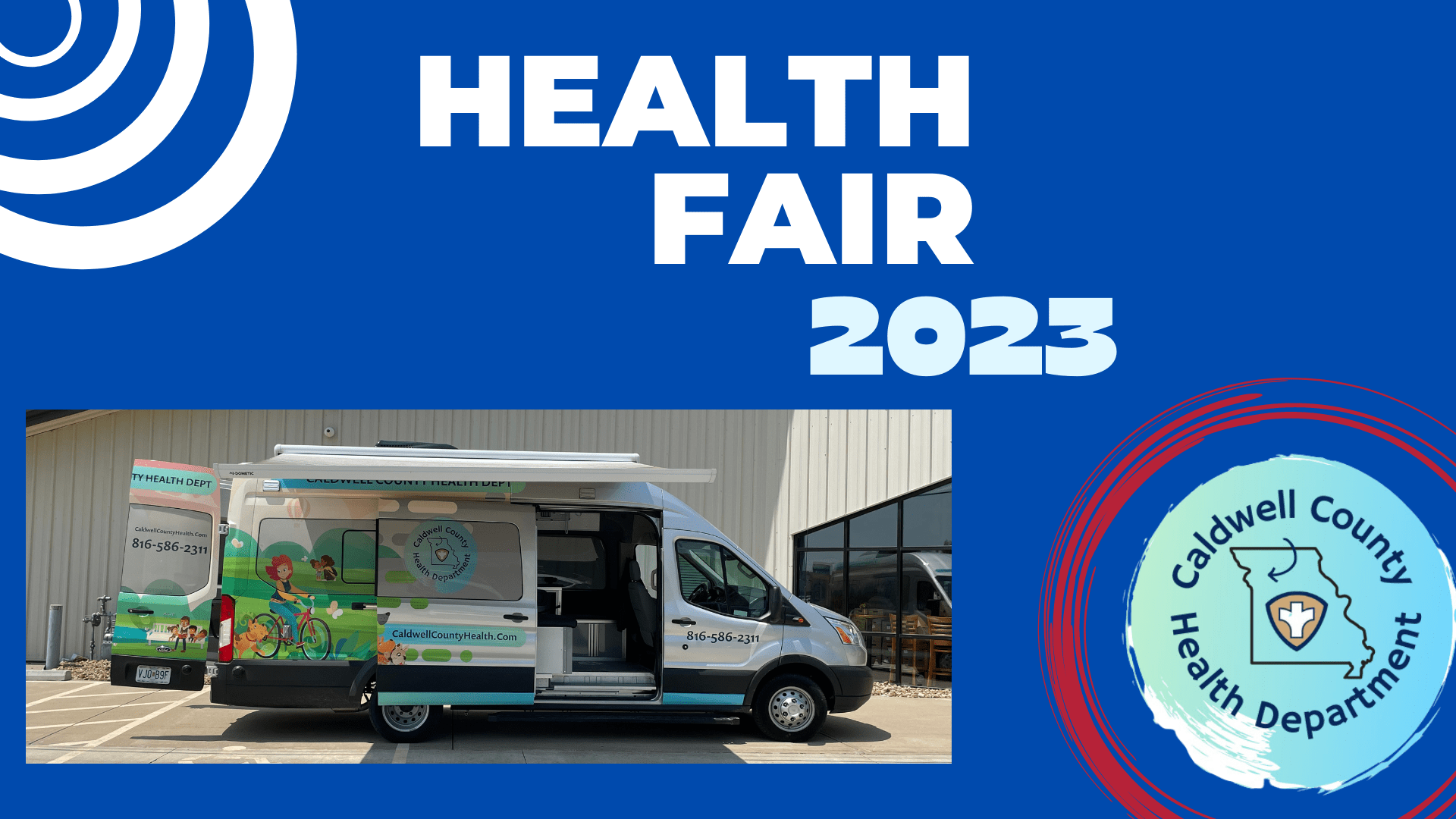 Health Fair 2023 logo and illustration